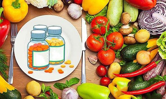 Vitamins in products to increase power